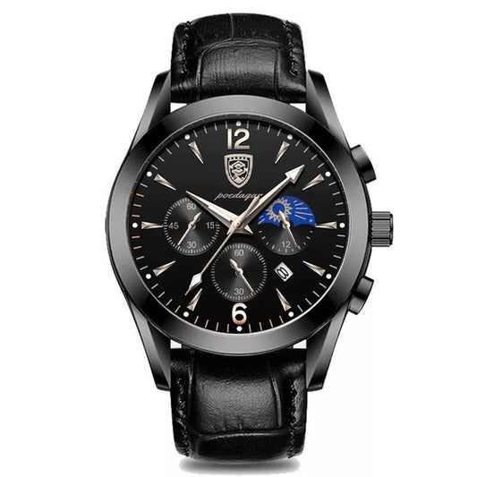 Men Watch New Top Brand Luxury Waterproof Luminous Sport Wristwatch Quartz Military Genuine Leather Relogio Masculino