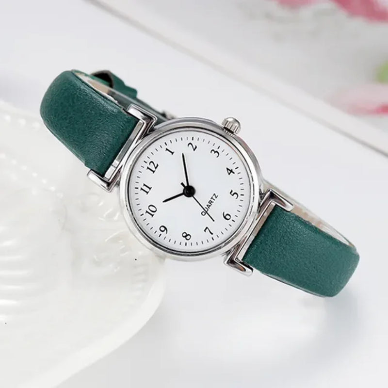 Hight Quality Brand Quartz Watch Ladies Fashion Small Dial Casual Watch Leather Strap Wristwatch for Women Relojes Para Mujer